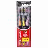 Colgate Tb M Zig Zag Charcoal Fhs 3Pk