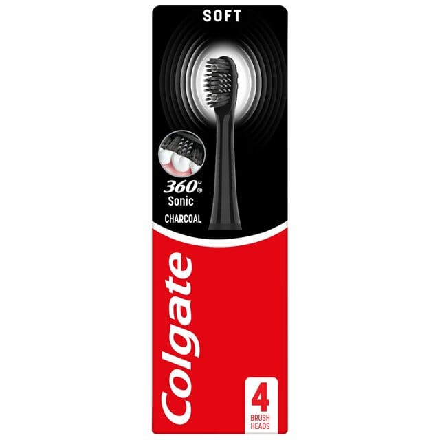 Colgate Repl.Heads 360 Sonic Charcoal