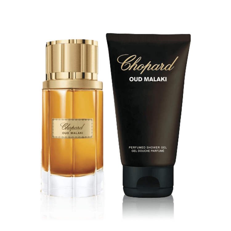 Chopard Oud Malaki For Men Set Eau De Parfum 80ml , Prfm Shower Gel 150ml