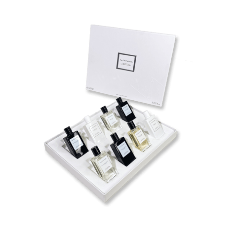 فان كليف & اربيلس كولليكتيون يكستراوردينايري (موونليجهت باتكهوولي‚باتكهوولي بلانك‚كاليفورنيا ريفيريي‚بويس د'اماندي‚نيرولي امارا‚وركهيد لياتهير‚جاردينيا بيتالي‚سانتال بلانك) للجنسين ميني سيت أو دو بارفان 8 كس 7.5مل