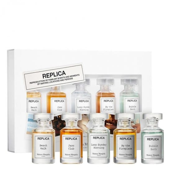 Maison Margiela Replica (Beach Walk‚Jazz Club‚Lazy Sunday Morning‚By The Fireplace‚Bubble Bath) Unisex Mini Set Eau De Toilette 5 x 7ml