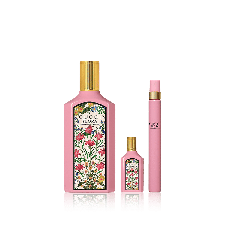 Gucci Flora Gorgeous Gardenia For Women Set Eau De Parfum 100ml ‚ Eau De Parfum 5ml ‚ Eau De Parfum 10ml