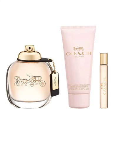 Coach For Women Set Eau De Parfum 90ml, Eau De Parfum 7.5ml, Prfm Body Lotion 100ml