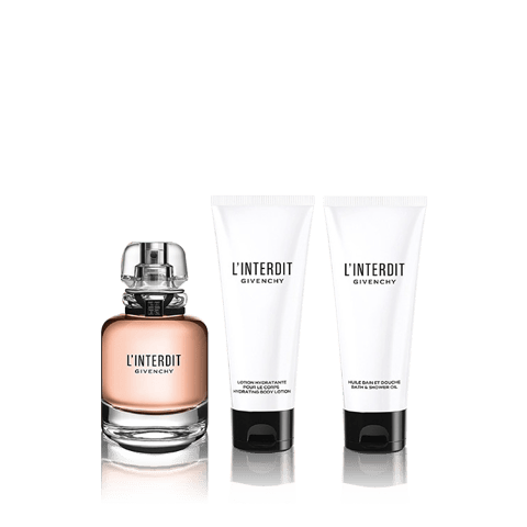 Givenchy L'Interdit For Women Set Eau De Parfum 80ml ‚ Hydrating Body Lotion 75ml ‚ Bath&Shower Oil 75ml