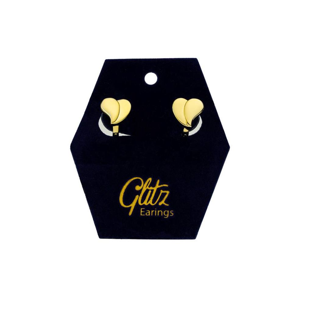 Glitz Earring - Heart Gold