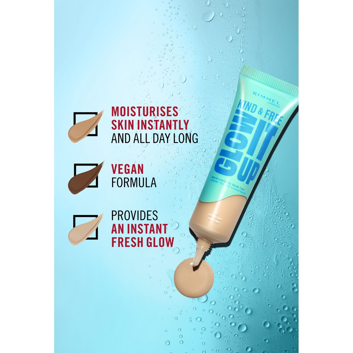 Rimmel K&F Glow It Up Skin Tint - 001