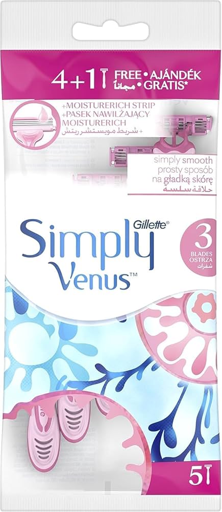 Gillete Razors Simple 3 4+1Pcs