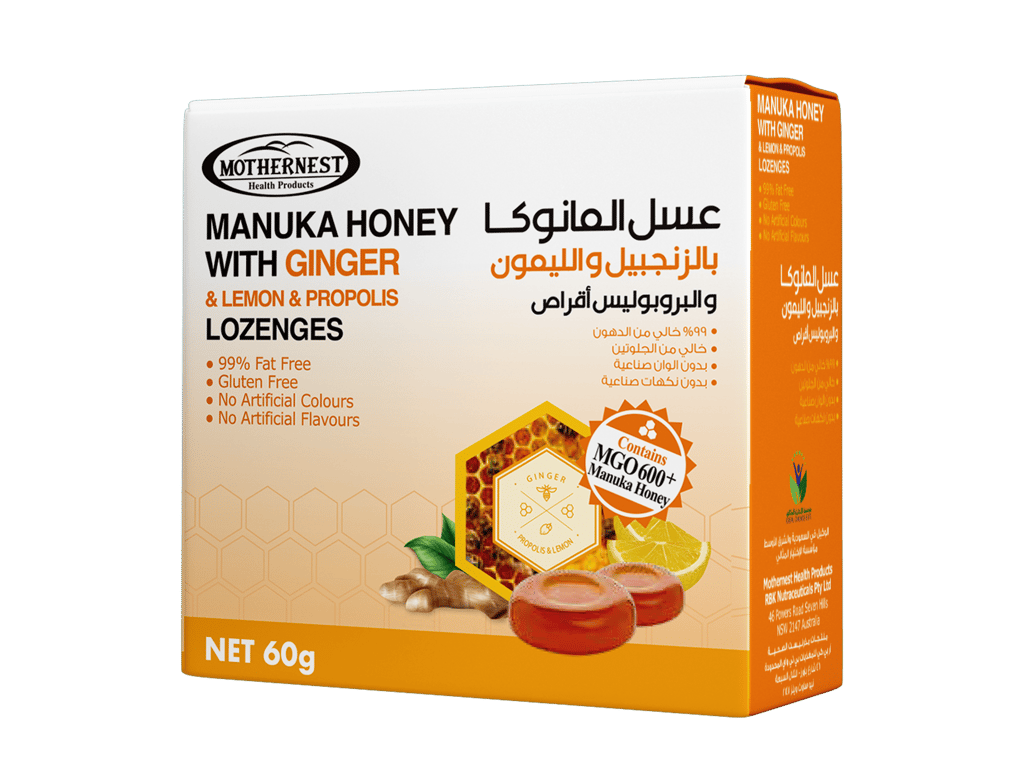 MotherNest Manuka, Propolis, Ginger Loz