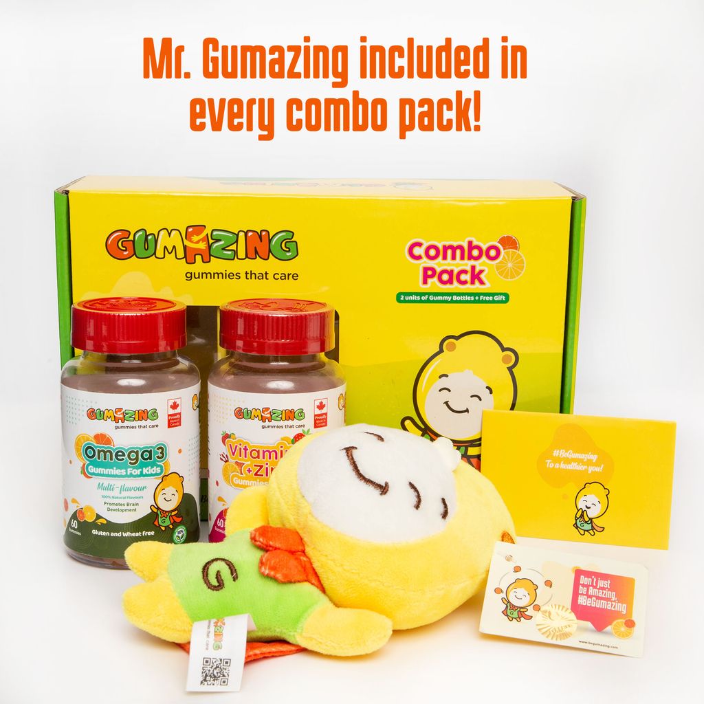Gumazing 2 Combo Vitamin C-Zinc+Omega 3
