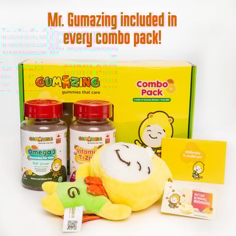 Gumazing 2 Combo Vitamin C-Zinc+Omega 3