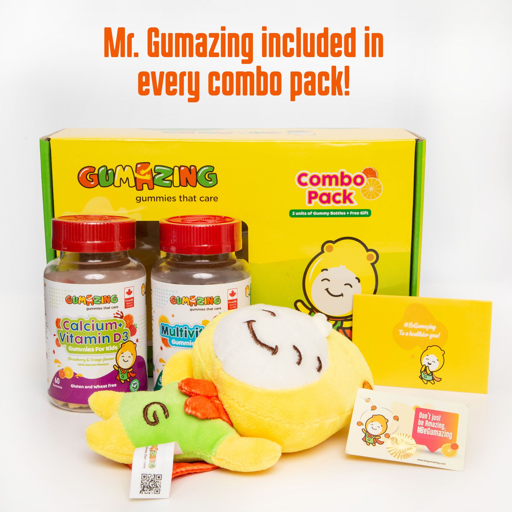 Gumazing 2 Combo Calcium-D3 + Multivit