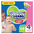 Babyjoy Compressed Diapers, Size 4 68Pc