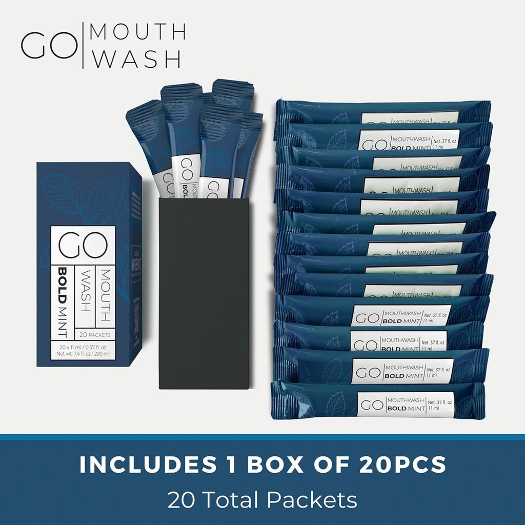 جو ماوث وش غسول فم بولد مينت 20 حبة