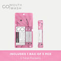 Go Mouthwash Bubble Gum Mint 5 Packets