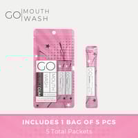 Go Mouthwash Bubble Gum Mint 5 Packets