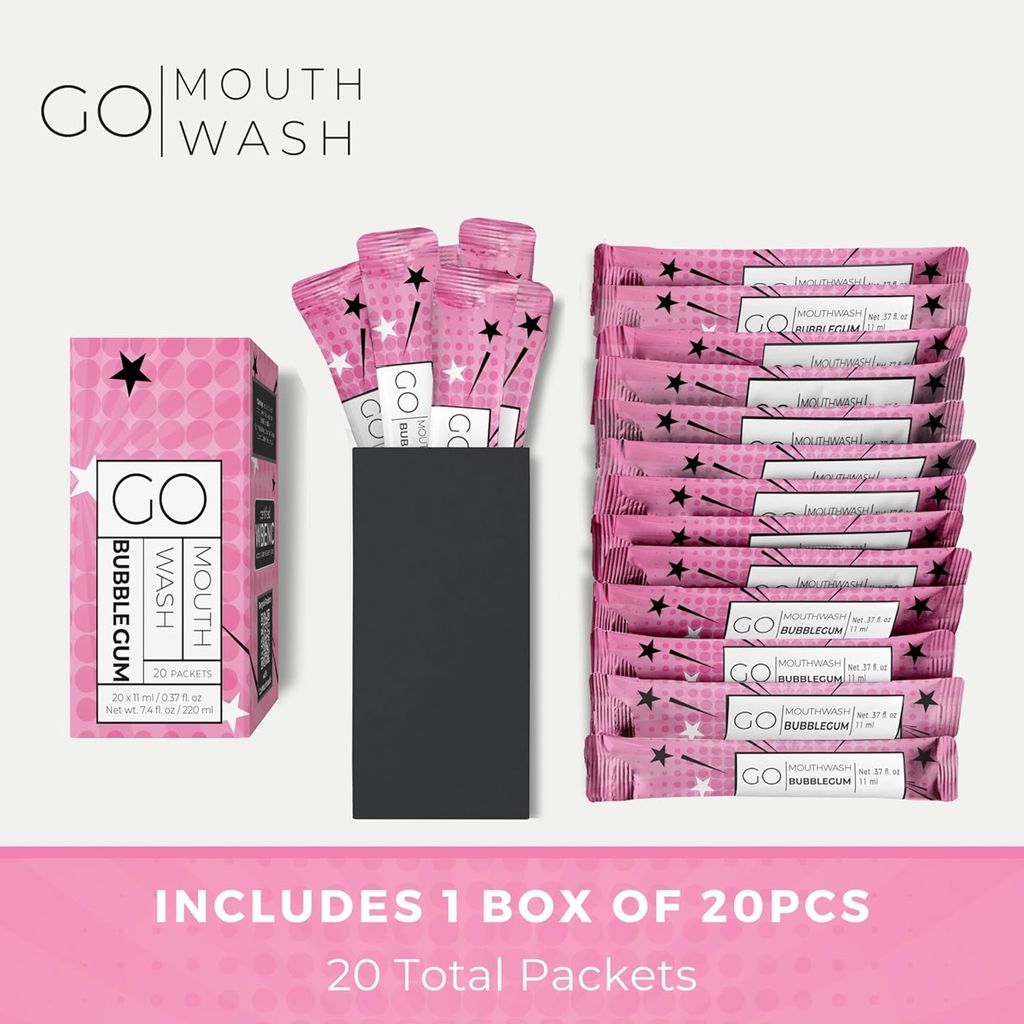 جو ماوث وش غسول فم بنكهة العلكة 20 حبة