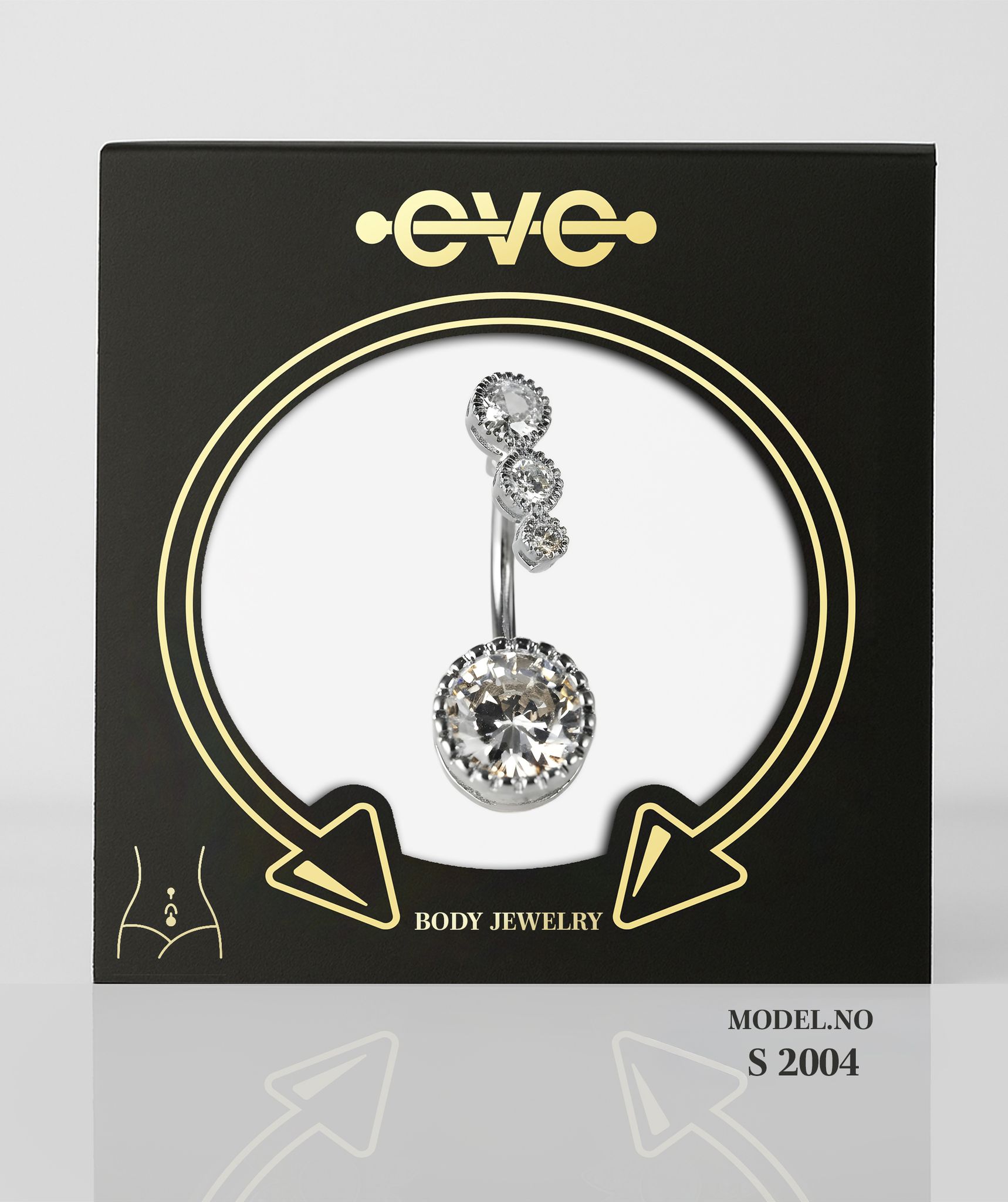 إيف بيرسنج سرة فضى  -موديل رقم S 2004