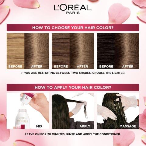 Olia, 4.0 Dark Brown, No Ammonia Permanent Haircolor, with 60% Oils
