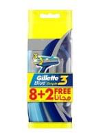 Blue3 Simple Razors Bundle 8+2 Free